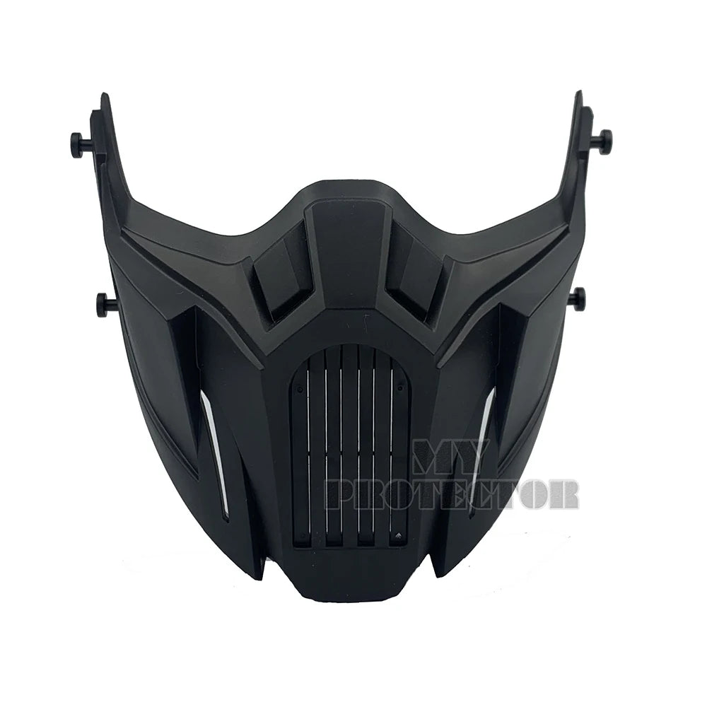 Tactical Airsoft Mask Outdoor Paintball Half Face Iron Warrior Protective Mask Shooting Protection Mouth Mask Hunting Equipment