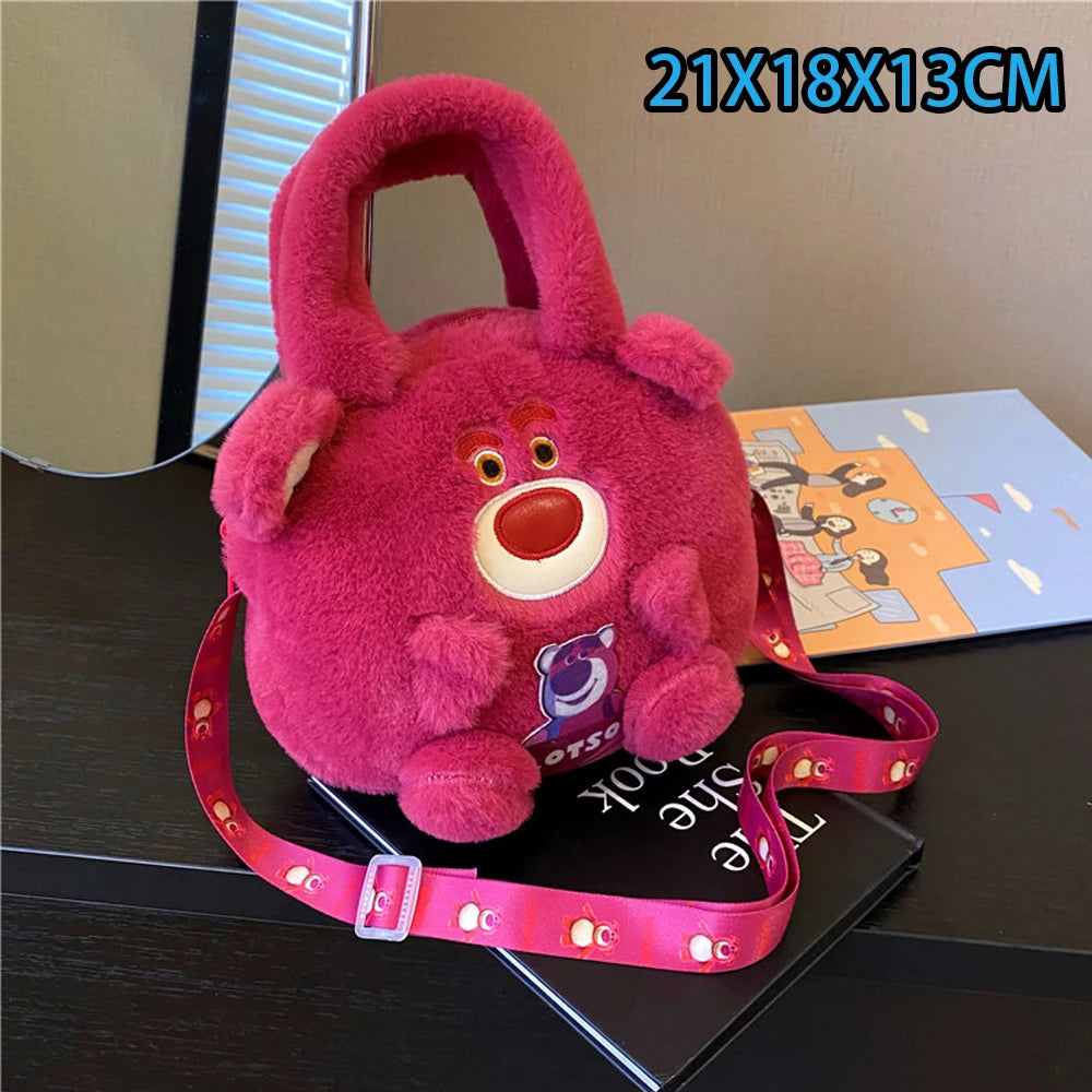 Sanrio Cartoon Plush Shoulder Bags Hello Kitty Kuromi Melody Cute Crossbody Bag Anime Children Handbag