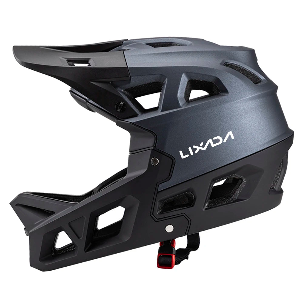 Full Face Mountain Bike Helmet Adult Racing Downhill MTB Helmet for Men/Women Adult Mountain Bike Helmet with Visor Over 31 Vent