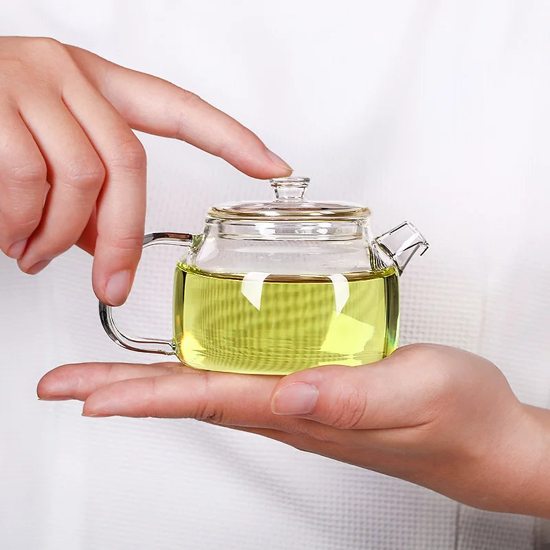 200ml Transparent Glass Teapot with Filter