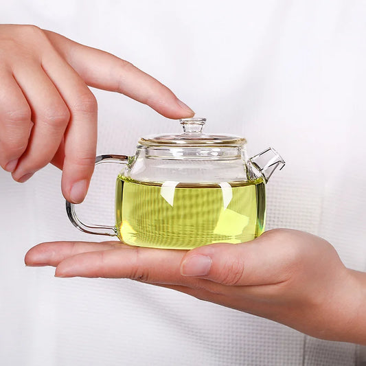 200ml Transparent Glass Teapot with Filter
