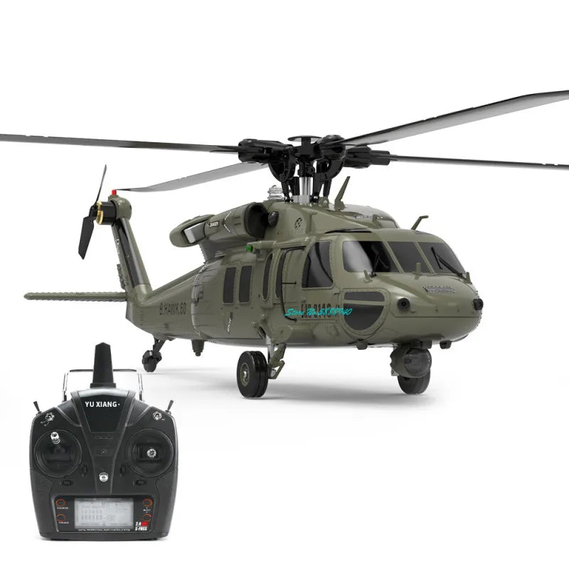 Professional Six Channel Brushless Remote Control Military Helicopter