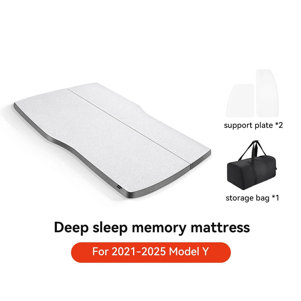 Camping Mattress for Tesla Model Y Juniper 2021 2026 Memory Sponge Car Travel Bed Portable Camping Mattress