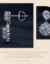2.6 Ct D VVS Moissanite Drop Dangle Wedding Earrings