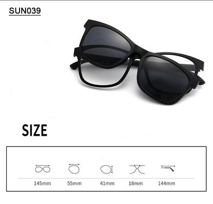 Anti-shedding Retro Myopia Frame Glasses Polarized Sports Basketball Riding Sunglasses