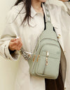 Women Chest Bags High Quality Leather Female Cross body Bag Designer Brand Shoulder Bags Luxury Storage