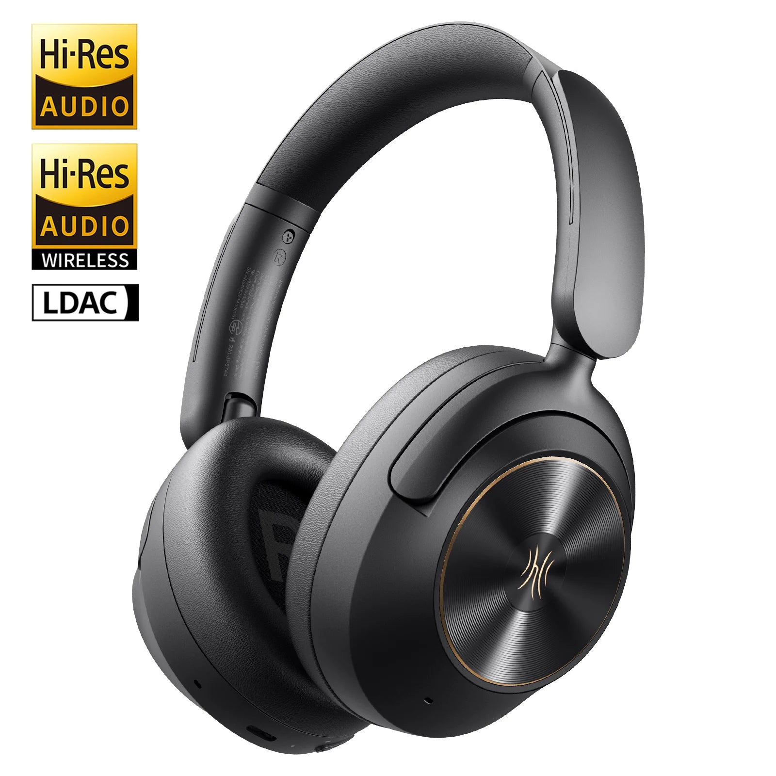 A6 ANC Wireless Bluetooth 6.0 Headphones -48dB Hybrid Active Noise Cancelling Over Ear Headset With Mic Hi-Res LDAC APP