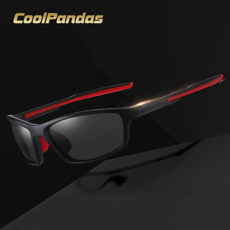 TR90 Polarized Outdoor Sports Sunglasses UV400 Mirror Anti-Glare Driving Glasses for Men Women