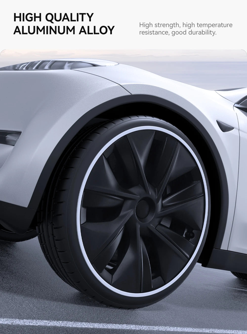 Wheel Hub Protection Ring Rim Cover for Tesla Model 3 and Model Y 2019 2025 19 to 20 Inch High Performance