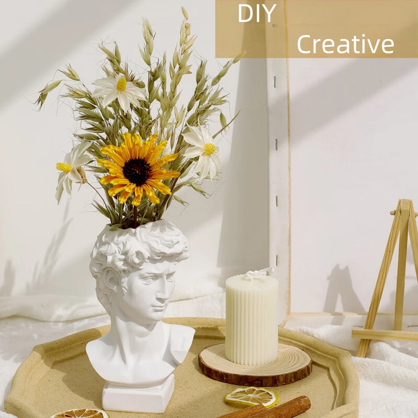 Resin Casting Powder, DIY Casting Molds , Fine White Plaster for Jewelry Casting & DIY Crafts Mixable Art Molding Compound