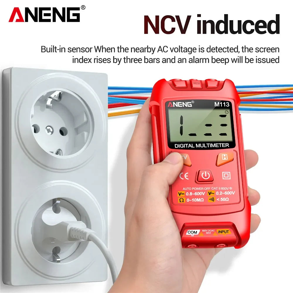 Mini Digital Multimeter AC/DC Voltage Meter 1999 Counts Multimetro Ohm NCV Electricity Tools Measuring Instruments