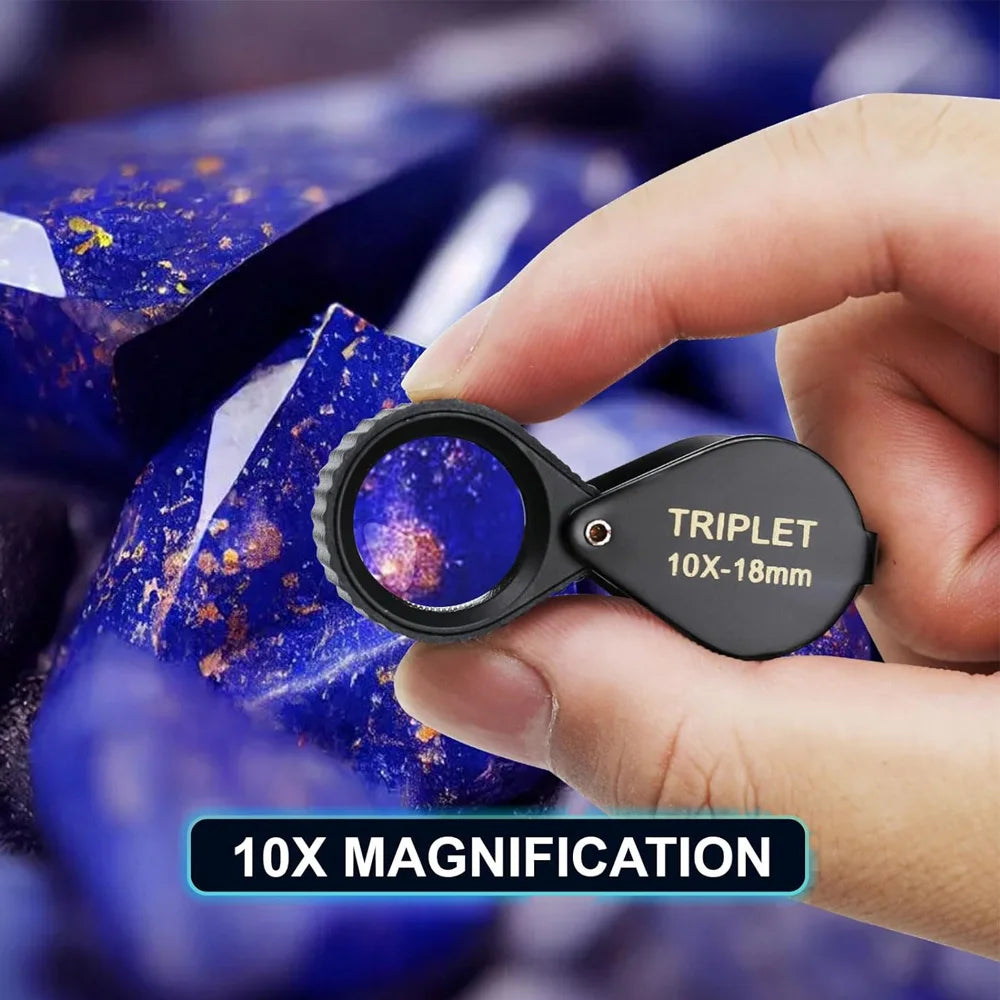 10X Hastings Triplet Jewelry Loupe Optical Glass Magnifier