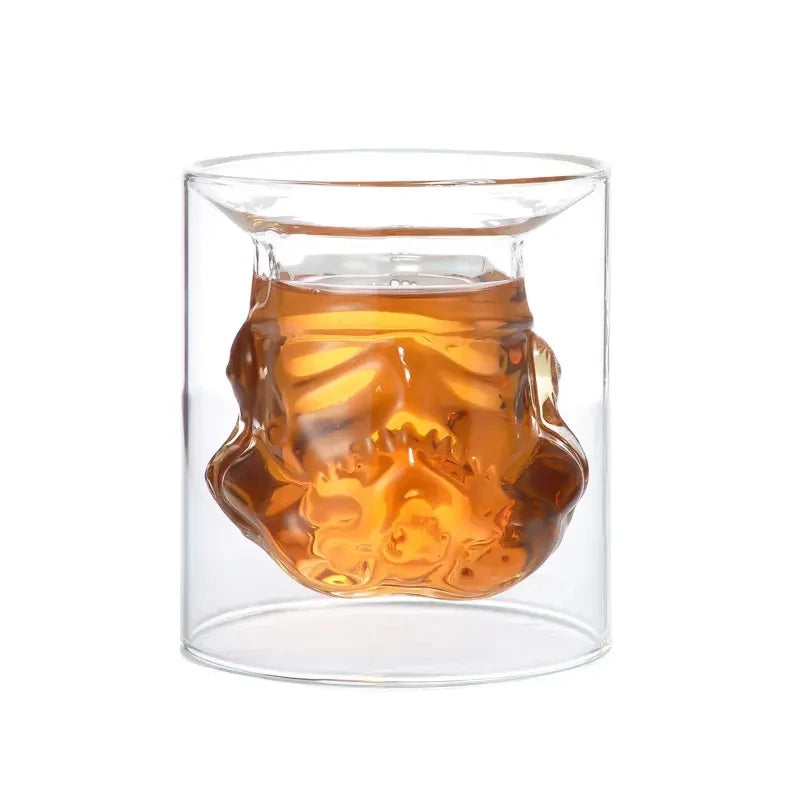 750ml Wine Glass Set Storm Trooper Helmet Whiskey Decanter White Soldier Liquor Bottle Wine Glass Accessories Creative Men Gift