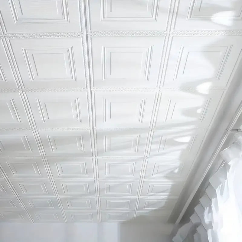 3d Ceiling 70*70cm Wall Stickers Bedroom Living Room Decoration Soft Pack Foam Stickers Waterproof Wallpaper Background Wall