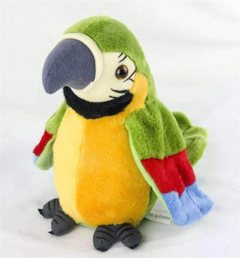 Parrot Talking Electronic Speaking Record Repeats Cute Soft Stuffed Animal Bird Doll  s  Gift