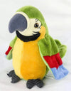 Parrot Talking Electronic Speaking Record Repeats Cute Soft Stuffed Animal Bird Doll Children Kids Baby Gift