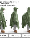 3 In 1 Outdoor Military Waterproof Raincoat Rain Coat Men Raincoat Women Awning From The Rain Motorcycle Rain Poncho Picnic Mat
