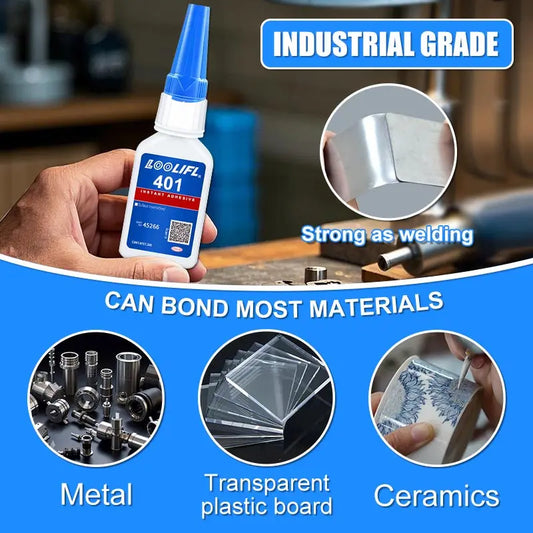 20ml 401 Instant Strong Super Glue Universal Superglue Mighty Instant Glue for Resin Ceramic Metal Glass Fast Dry