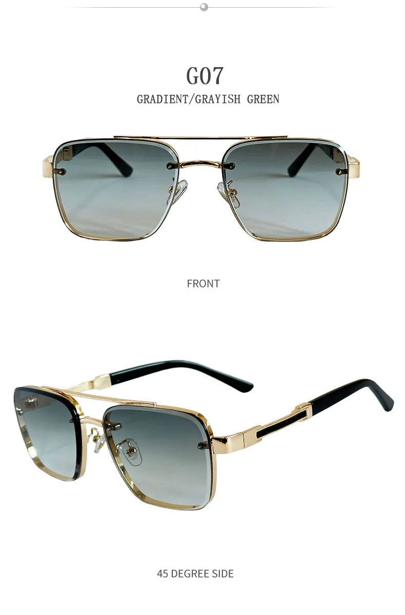 Square Frame Sunglasses With UV400 Protection