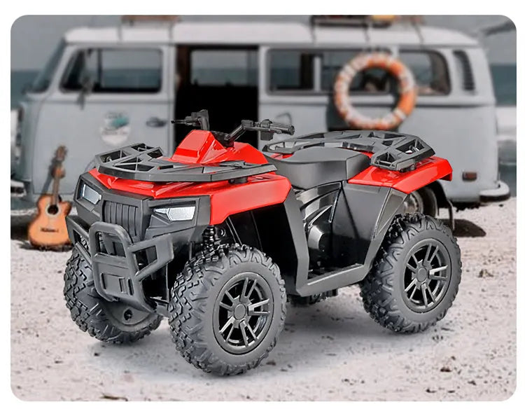 Diecast ATV All Terrain Off Road Motorcycle Model 1 to 36 Scale