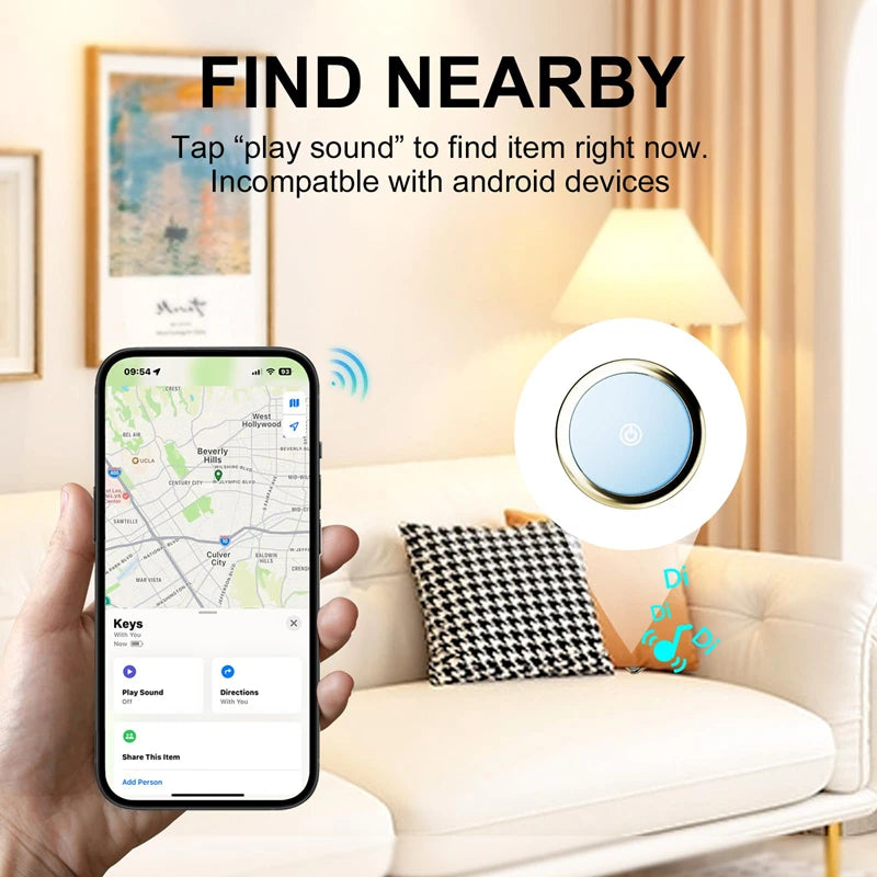 Mini Global Position Systm Tracker Work With Apple Find My APP Long Lasting Battery Global Positioning Portable Anti-Lost Tag For Pets Items New