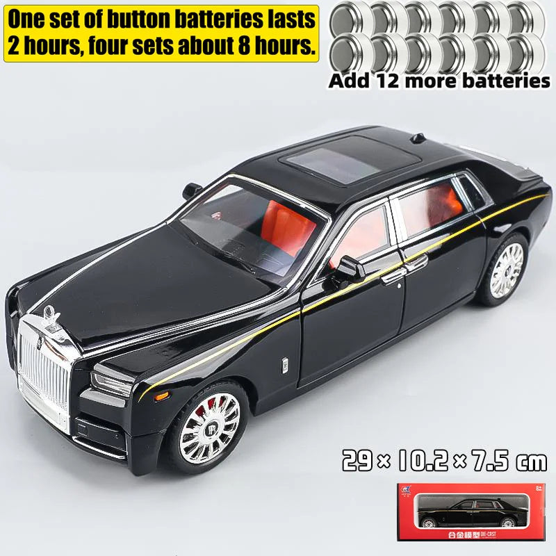 1:18 Rolls Royce Phantom Alloy Diecast Model Car Metal Large Games For Mother Birthday Gifts  Boy Collection Hobby