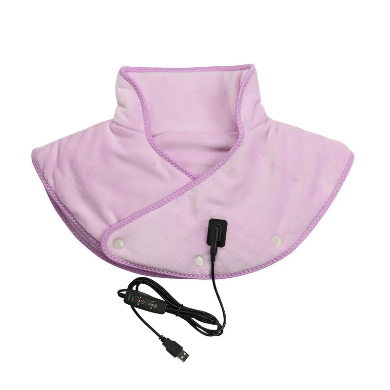 Electric Heating shoulder Neck Pad Massager USB Cervical Brace Wrap Thermal Compress Relieve Pain Fatigue Warm Back Brace Tool