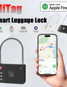 MiTag Smart Anti Lost Tracker For Apple Find My Bluetooth Global Position Systm Locator Ideal MFi Certified For Suitcases Wallet Travel Daily Use