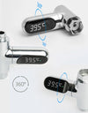 LED Display Household Water Shower Thermometer 5-85℃ Flow Self-powered Water Thermometer Monitoring Baby Care Energy Smart Meter