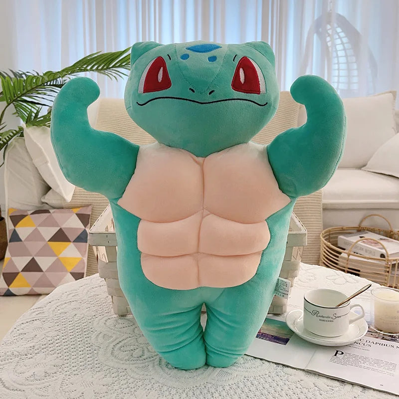 Muscle Pokémon Bulbasaur Charmander Plush Stuffed Pillow