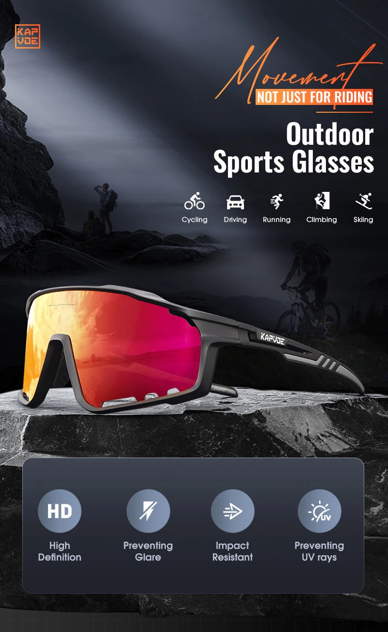 Polarized Cycling Sunglasses Men MTB Cycling Glasses Outdoor Fishing Sunglasses Women Road Bike Glasses UV400 Bicycle Glasses