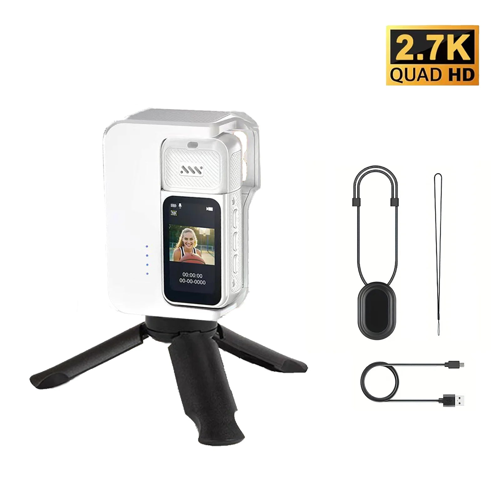 Thumb Action Camera 2.7K Mini Cam with Bracket Sport Body Cam Charging Bay Pocket Cameras Recorder megnetic Attraction Camera