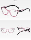 Retro Plastic Cat Eye Reading Glasses Cleat Lens Anti Blue Light Presbyopia Hyperopia Men Reading Eyeglasses +1.0 +1.5