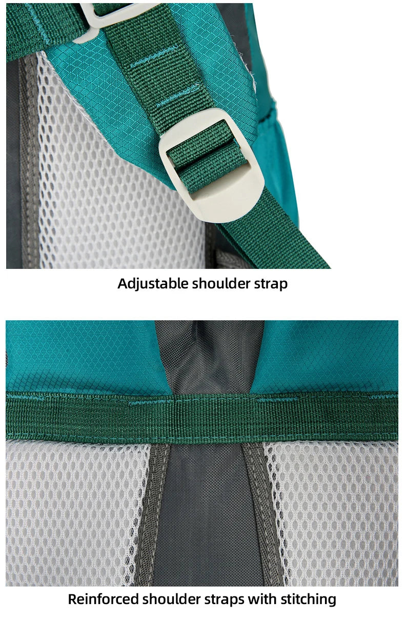 40L Climbing Backpack Waterproof Hiking Bag Multi-Functional Camping Rucksack Outdoor Sports Bags Large Capacity Travel Daypack