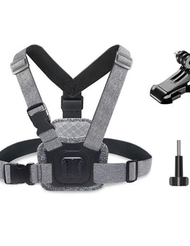 Chest Strap Mount Front Rear Holder for for GoPro Insta360 DJI Osmo Action and Other Action Cameras & Smartphones