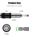 1/4"Hex Magnetic Pivoting Drill Bit Quick Change Drive Guide Drill Pivoting Bit Holder for Tight Spaces Magnetic Bit Tip Holder