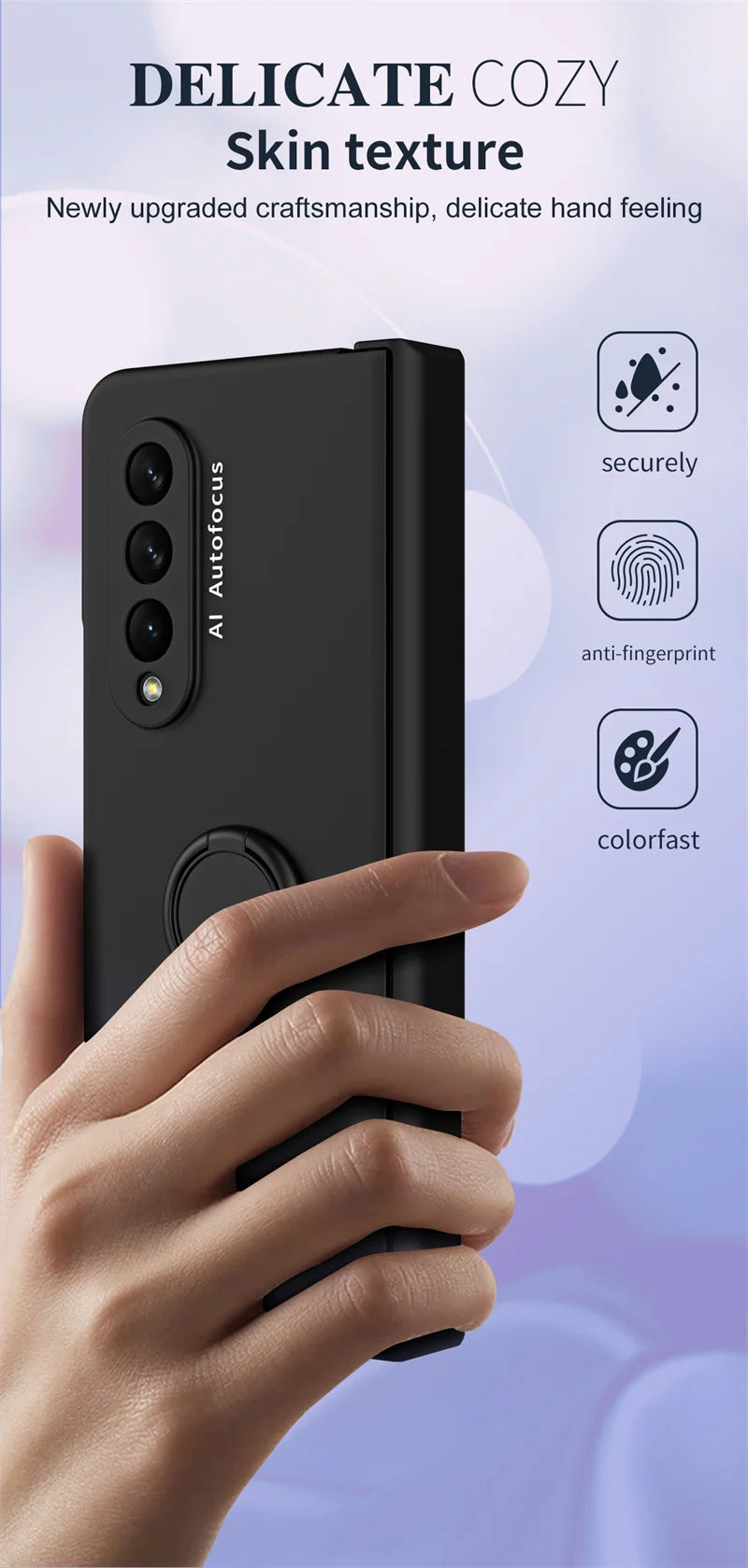 Car Mounted  Bracket Phone Case For Samsung Z Fold 2 3 4 5 Anti Fall All Inclusive Phone Protection Case