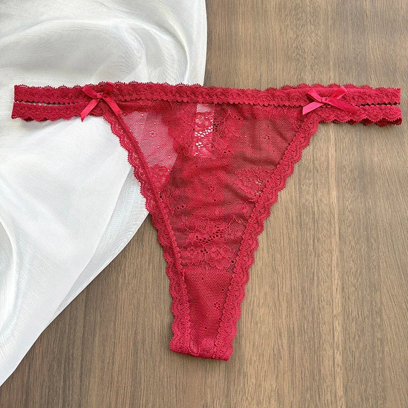 Custom Name Panties Crystal Letters Thong Women Lace Underpants Bikini G-String