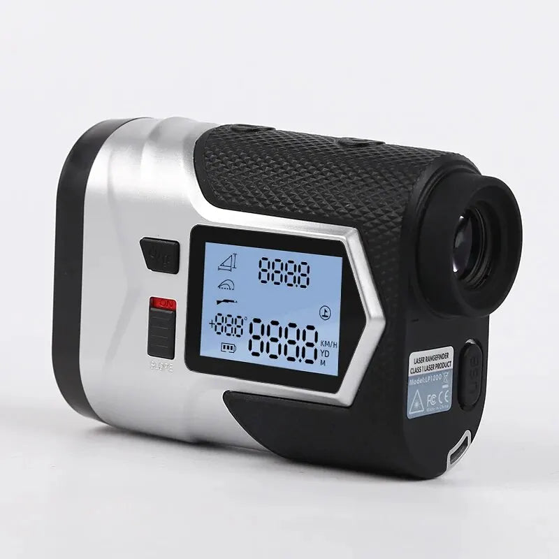 Rechargeable Golf Laser Rangefinder 1200m With Slope Adjustment Flag Lock And Vibration