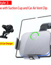 Dual Coil Fold Screen Car Wireless Charger For Samsung Galaxy Z 4 3 Fold Flip iPhone 15 14 Fast Phone Charging Vent Mount Holder