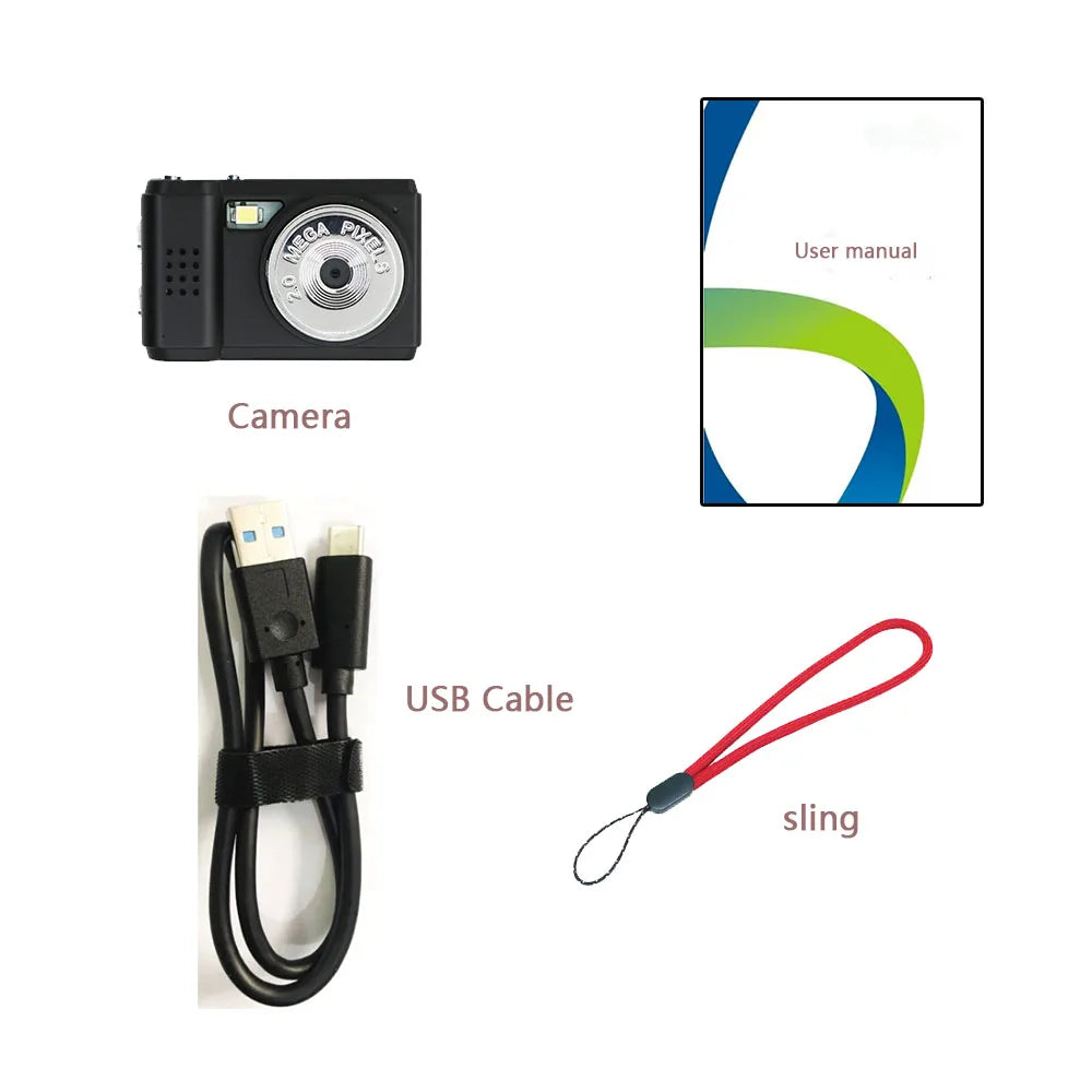 Retro Mini Camera With Screen CMOS Indoor Home Outdoor HD 1080p Sports Portable Very Small Mini Camera Video Recorder