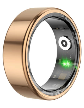 R02 Smart Ring Military Grade Titanium Steel Shell Health Monitoring IP68 & 5ATM Waterproof Multi-sport Modes