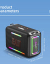120W RGB Portable Bluetooth Speakers, Massive Bass Party Boombox IPX6 Waterproof Speaker Large, Loud Outdoor Speaker