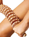 Curved Wood Roller for Stomach Cellulite,Wooden Therapy Massage Tool for Body Shaping,Wood Massager Stick for Lymphatic Drainage
