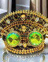 Leopard Print Steampunk Captain Hat Punk Goggles Gold Music Festival Masquerade Military Cap Costume Cosplay Accessor Unisex