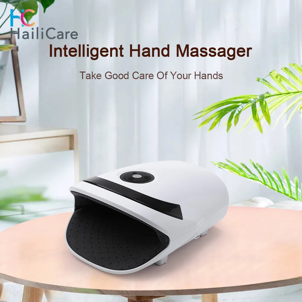 Electric Hand Massage Instrument with 3 Modes Hot Compress Hand Massager Machine Household Timing Air Pressure Massage Device