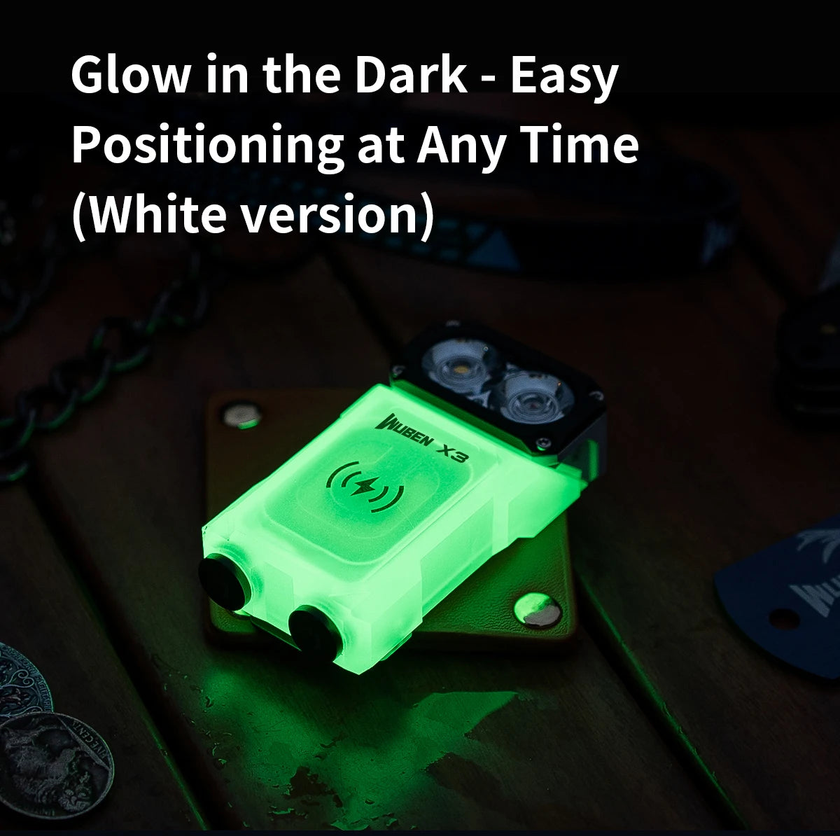 700 Lumen Rechargeable Swivel Head EDC Flashlight With Wireless Charging Case