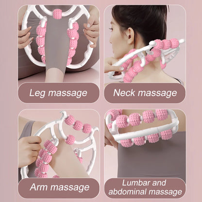 Round Massager Roller for Waist Abdominal Muscles Ring Leg Clip Stovepipe To Clear The Meridian Portable Cellulite Massage Tools