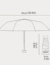 A solid color umbrella with a capsule box and a foldable umbrella for easy travel The umbrella is suitable for both sunny and r