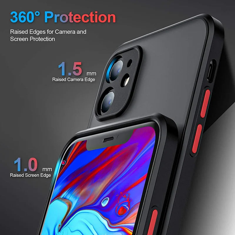 For iPhone 16 Pro Max Case Silicone Matte TPU Transparent Protect Case For Apple iPhone 16 Pro Max Cover For iPhone 16 Pro Max